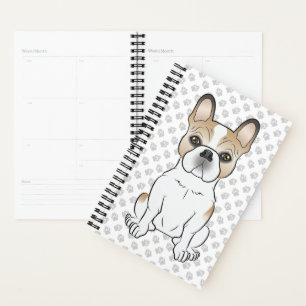 Fawn Pied French Bulldog / Frenchie Dog & Paws Planer
