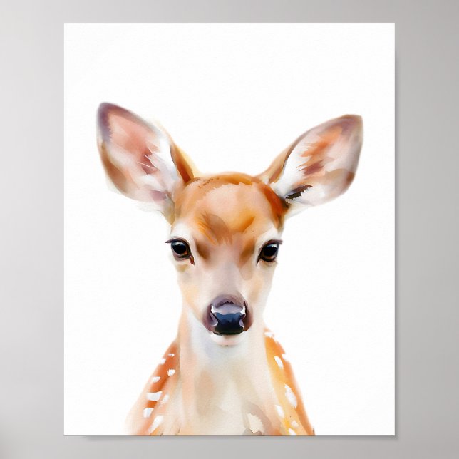 Fawn Portrait Poster (Vorne)