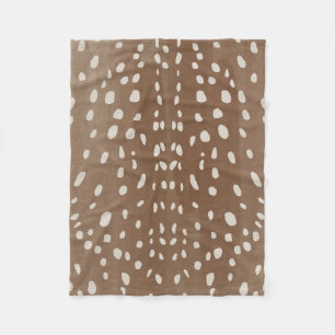 Fawn Spots Baby Deer Animal Print Muster Fleecedecke
