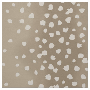 Fawn Spots Soft Brown Animal Pattern Stoff