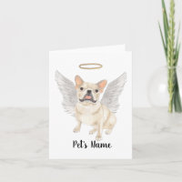 Fawn Tan Cream Frenchie Beileid Memorial