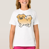 Fawn Tibetan Spaniel Niedlich Cartoon Dog