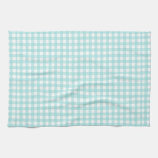 Faye und Lauren Aqua Blau Gingham 1 Geschirrtuch