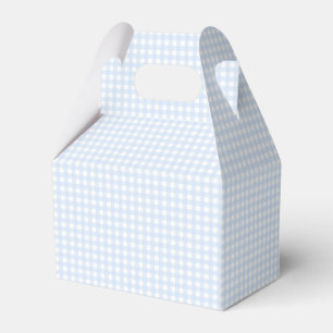 Faye und Lauren Blau Pastell Gingham Geschenkschachtel