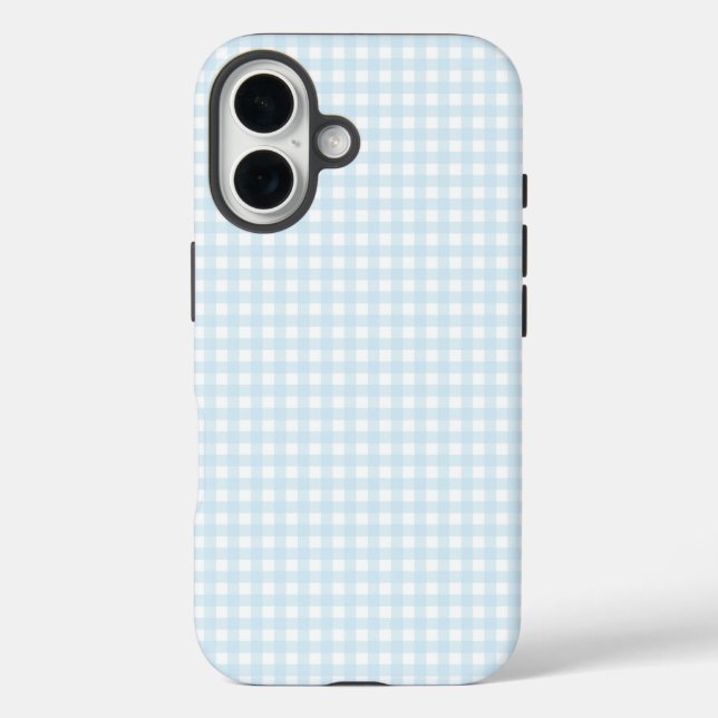 Faye und Lauren Blue Gingham Case-Mate iPhone Hülle (Rückseite)