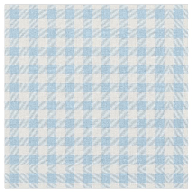 Faye und Lauren Blue Gingham Stoff (Nahaufnahme)