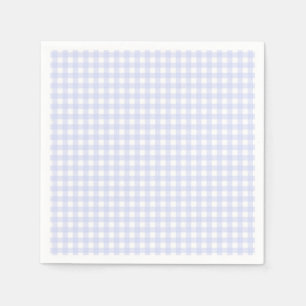 Faye und Lauren Blue Pastel Gingham Serviette
