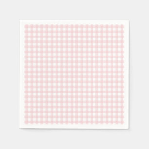 Faye und Lauren Blush Gingham Serviette