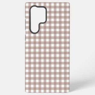 Faye und Lauren Brown Gingham Samsung Galaxy Hülle
