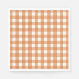 Faye und Lauren Brown Gingham Serviette