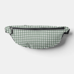 Faye und Lauren Dark Green Gingham Bauchtasche