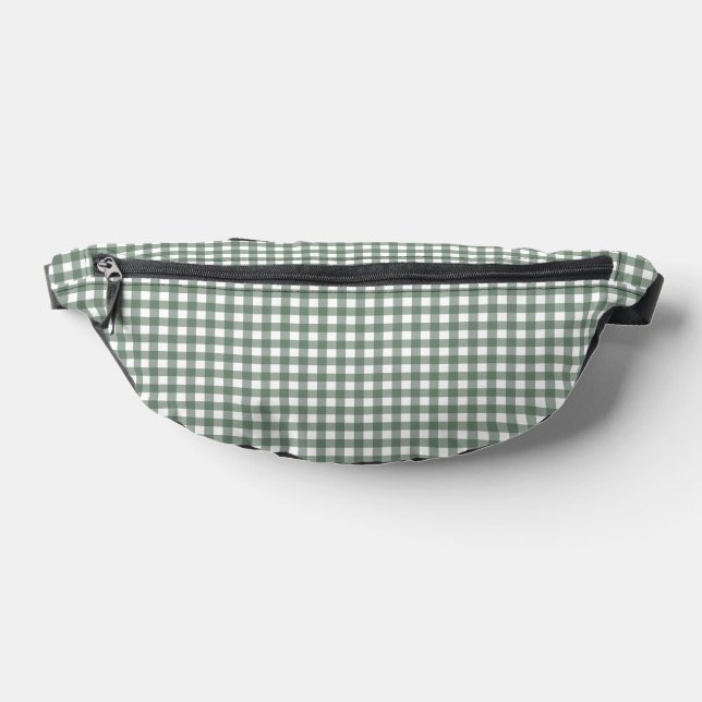 Faye und Lauren Dark Green Gingham Bauchtasche (Ablage )