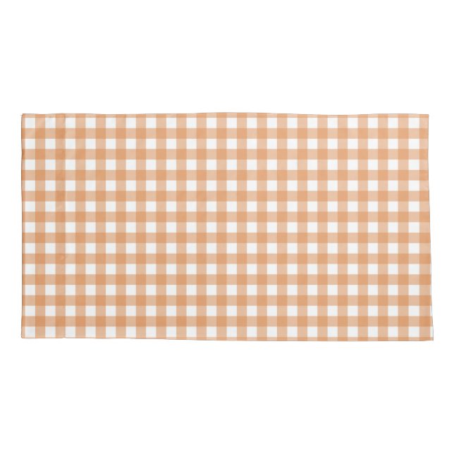 Faye und Lauren Fall Gingham Kissenbezug (Rückseite-Links)