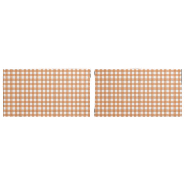 Faye und Lauren Fall Gingham Kissenbezug (Vorderseite-Set)