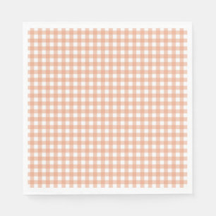 Faye und Lauren Fall Light Brown Gingham Serviette