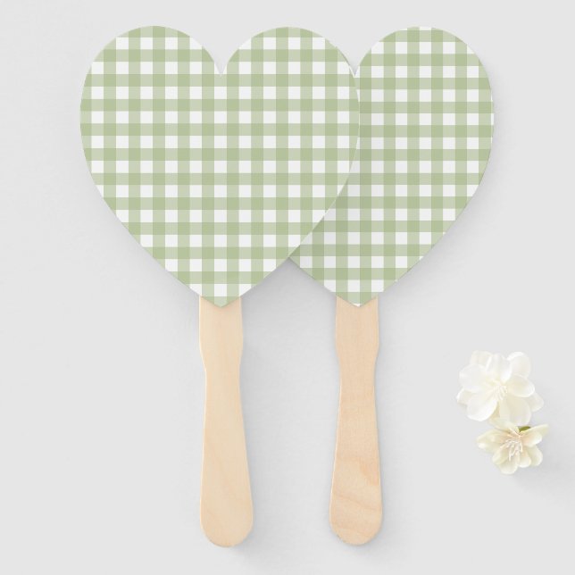 Faye und Lauren Gingham Fächer (Vorne und Hinten)