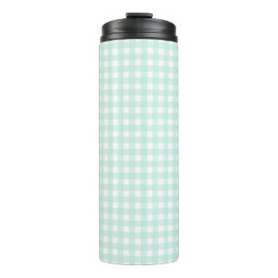 Faye und Lauren Green Gingham Thermosbecher