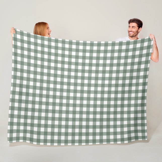 Faye und Lauren Green Kariert Fleecedecke (Beispiel)