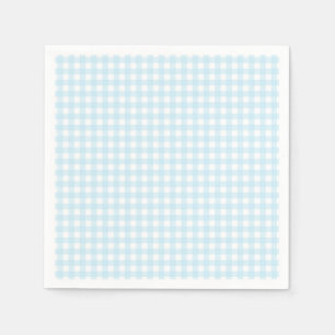Faye und Lauren Hellblauer Gingham Serviette