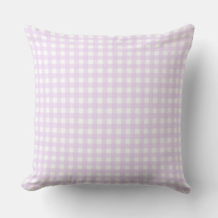 Faye und Lauren Light Pink Gingham Kissen