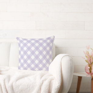 Faye und Lauren Lila Gingham Kissen