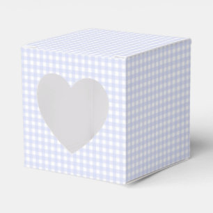 Faye und Lauren Pastel Blue Gingham Geschenkschachtel
