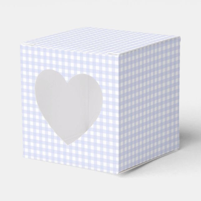Faye und Lauren Pastel Blue Gingham Geschenkschachtel (Vorderseite)