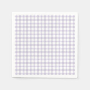 Faye und Lauren Pastel Lila Kariert Serviette