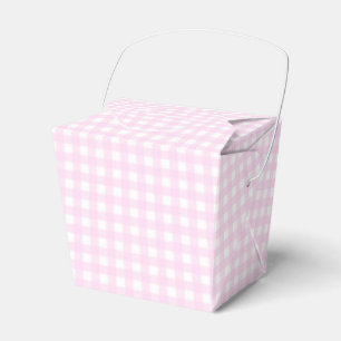 Faye und Lauren Pastel Pink Gingham Geschenkschachtel