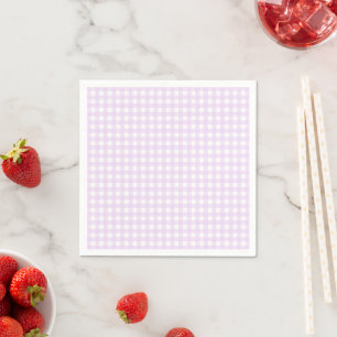Faye und Lauren Pastell-Lila Gingham Serviette