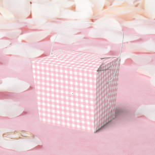 Faye und Lauren Pink Classic Gingham Kariert Geschenkschachtel
