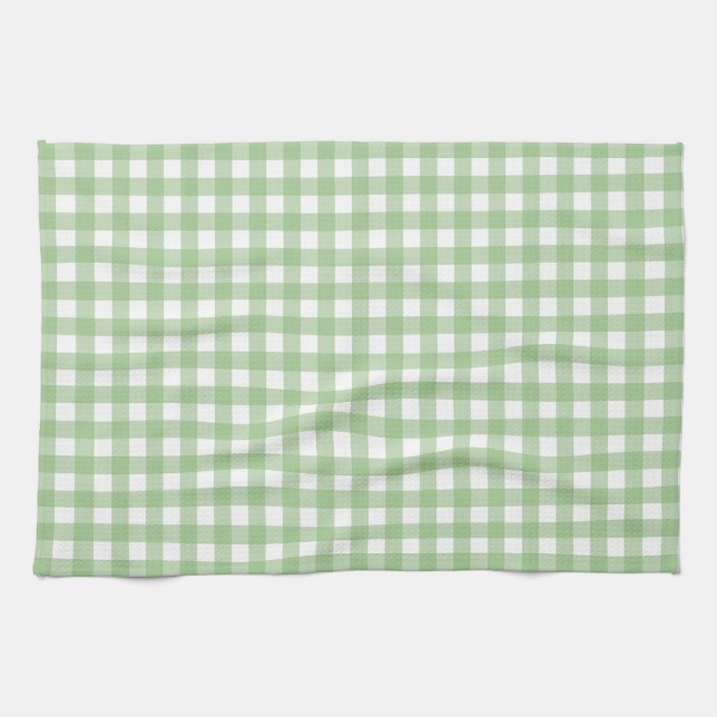 FayeandLauren Green Classic Buffalo Kariertes Must Geschirrtuch (Horizontal)