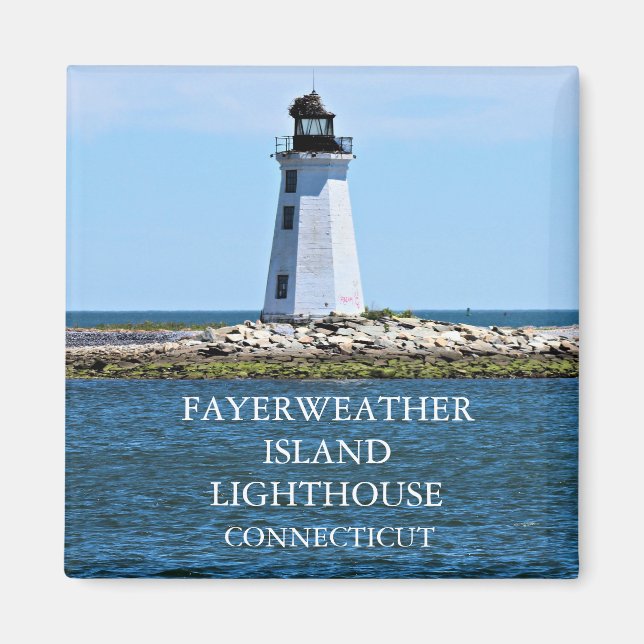 Fayerweather Island Lighthouse, Connecticut Magnet (Vorne)