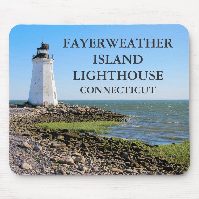 Fayerweather Island Lighthouse, Connecticut Mousepad (Vorne)