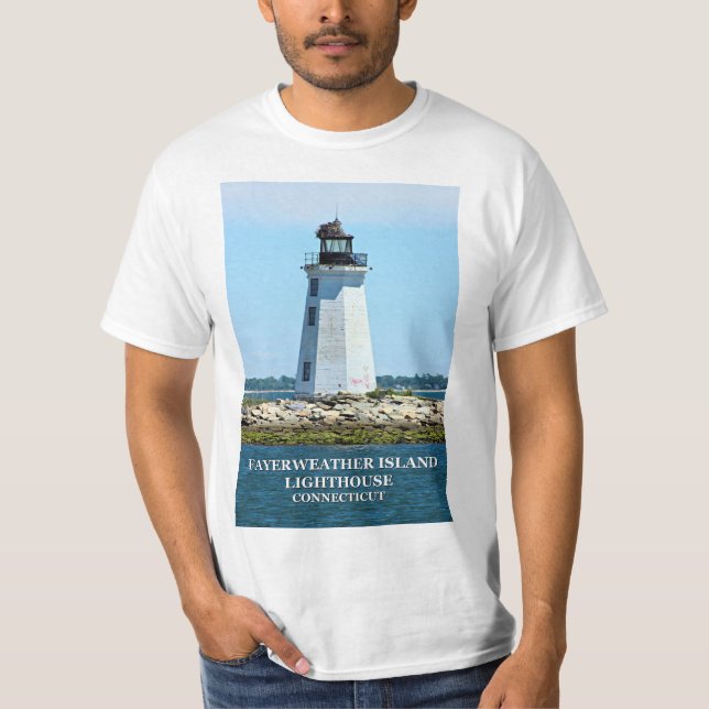 Fayerweather Island Lighthouse, Connecticut T-Shirt (Vorderseite)