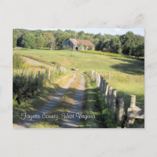 Fayette Landkreis, West Virginia Postkarte