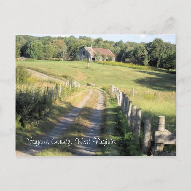 Fayette Landkreis, West Virginia Postkarte (Vorderseite)