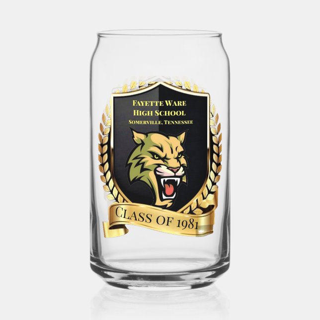 Fayette Ware Class 81 Bedrucktes Can Glass Dosenglas (Vorderseite)