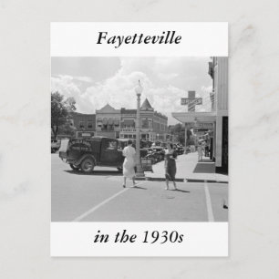 Fayetteville, Arkansas, 1930er Postkarte