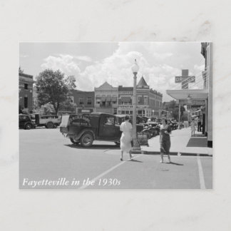 Fayetteville, Arkansas, 1930er Postkarte
