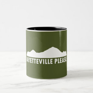 Fayetteville Arkansas Bitte Zweifarbige Tasse