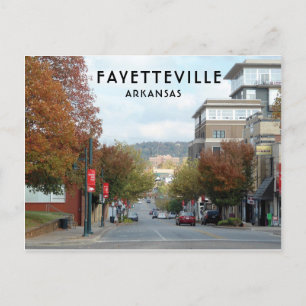 Fayetteville, Arkansas Dickson Street Foto Postkarte
