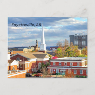 Fayetteville, Arkansas Innenstadtansicht Postkarte