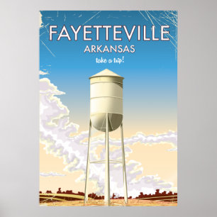 Fayetteville Arkansas Reiseplakat Poster