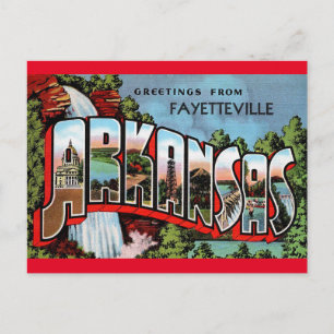 Fayetteville Arkansas Vintage Travel Postcard Postkarte