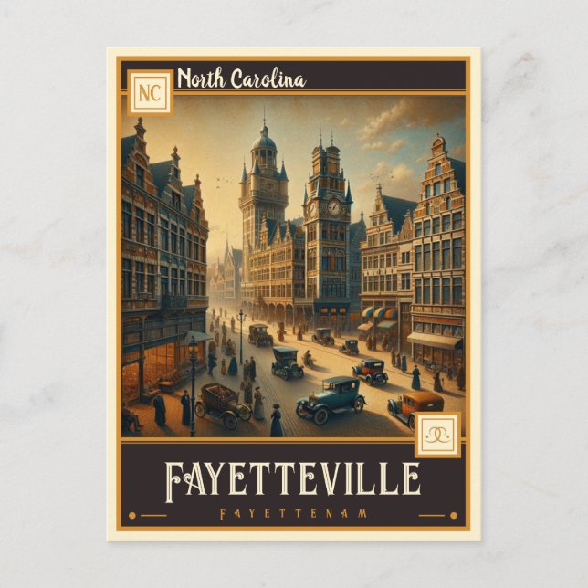 Fayetteville, North Carolina | VINTAG Postkarte (Vorderseite)