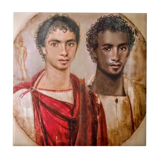 Fayum Lovers ... Römische Zeit Ägypten Fliese (Vorderseite)