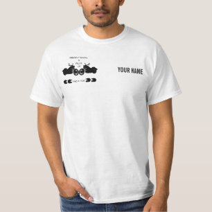 FBAP grundlegendes Weiß (schwarzes Logo) T-Shirt