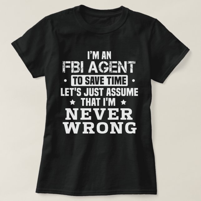 FBI-Agent T-Shirt (Design vorne)