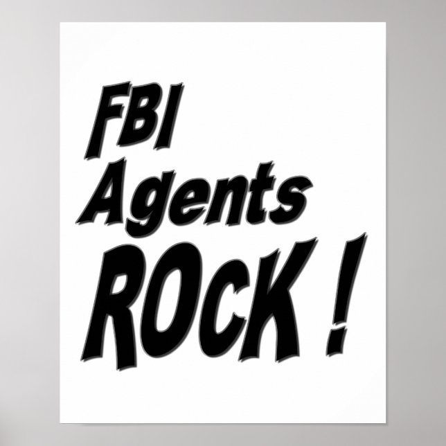 FBI Agenten Rock! Poster Print (Vorne)